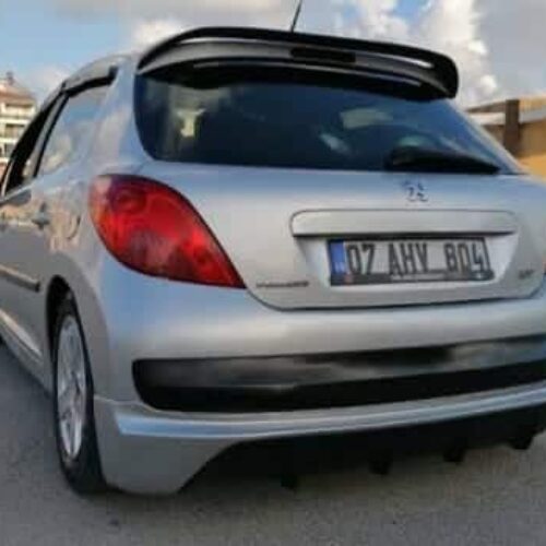 PEUGEOT 207 ARKA TAMPON EKİ (PLASTİK)