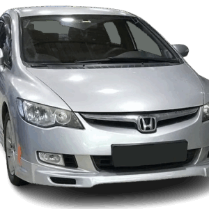 Honda Civic Fd6 (2006-2009) Makyajsız  Kasa için Makyajlı Ön Tampon Ek (Plastik)