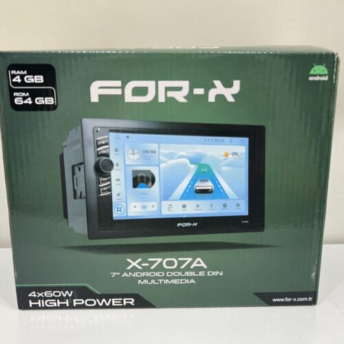 FOR-X X-707A ANDROİD 7 İNÇ DABIL TEYP 4/64 PRO
