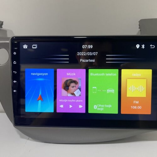 HONDA JAZZ 2008-13 – Android Multimedya CARPLAY ÖN/ARKA KAMERA 4/64 PRO