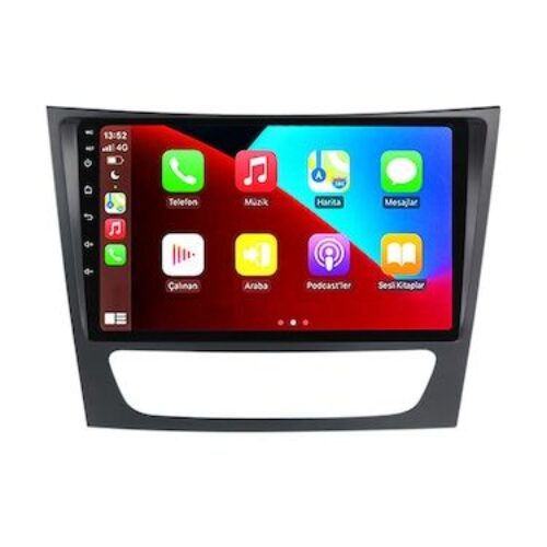 MERDECES E W211 2001-09 Android Multimedya CARPLAY ÖN/ARKA KAMERA 4/64 PRO