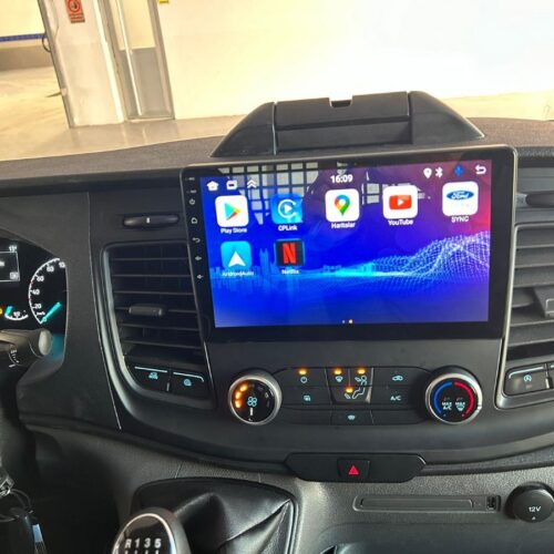 FORD TRANSİT ANDROİD MULTİMEDYA 4-32 8 ÇEK. CARPLAY- QLED EKRAN- AHD GERİ GÖRÜŞ KAMERASI 3 AMFİ ÇIKIŞLI PRO CİHAZ