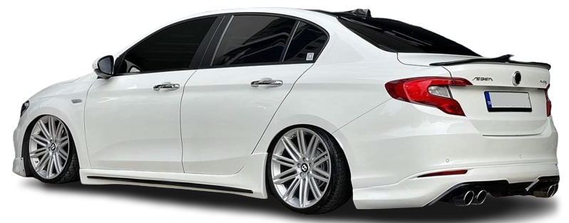 Fiat Egea (2015 - 2022) Custom Yan Marşpiyel Seti (Plastik) - Görsel 4