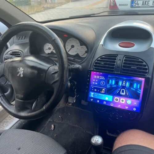 PEUGEOT 206 2000-06 Android Multimedya CARPLAY ÖN/ARKA KAMERA 4/64 PRO