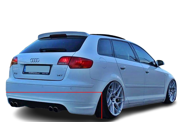 Audi A3 8p 5 Kapı (2003 - 2008) Arka Ek (Plastik)
