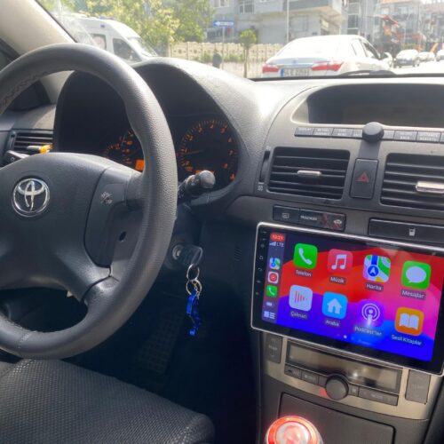 TOYOTA AVENSİS 2002-2007 ANDROİD MULTİMEDYA 4-32 8 ÇEK. CARPLAY- QLED EKRAN- AHD GERİ GÖRÜŞ KAMERASI 3 AMFİ ÇIKIŞLI PRO CİHAZ