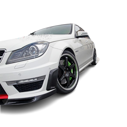 Mercedes W204 C63 (2011-2013) Ön Tampon Yan Hava Kapakları (Plastik) - Görsel 4