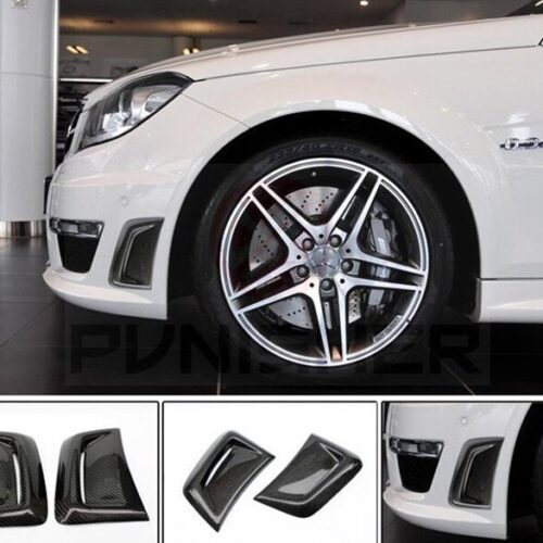 Mercedes W204 C63 (2011-2013) Ön Tampon Yan Hava Kapakları (Plastik)