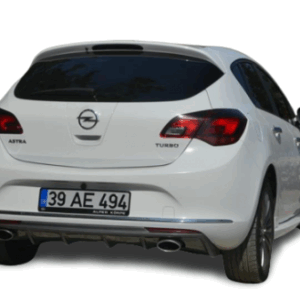 Opel Astra J HB (2013-2015) Makyajlı Arka Tampon Eki - Difüzör (Plastik)