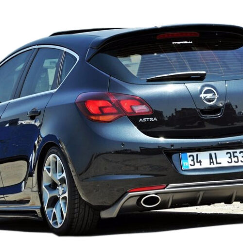 Opel Astra J HB (2010-2012) Makyajsız Arka Tampon Eki – Difüzör (Plastik)