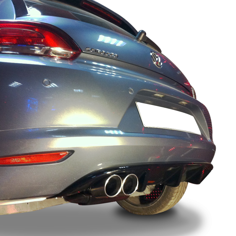 Volkswagen Scirocco (2009-2014) Arka Tampon Eki - Difüzör (Plastik) - Görsel 3