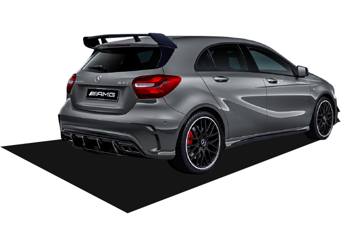 Mercedes A Serisi W176 (2015-2018) Yeni A45 Difüzör (Plastik)