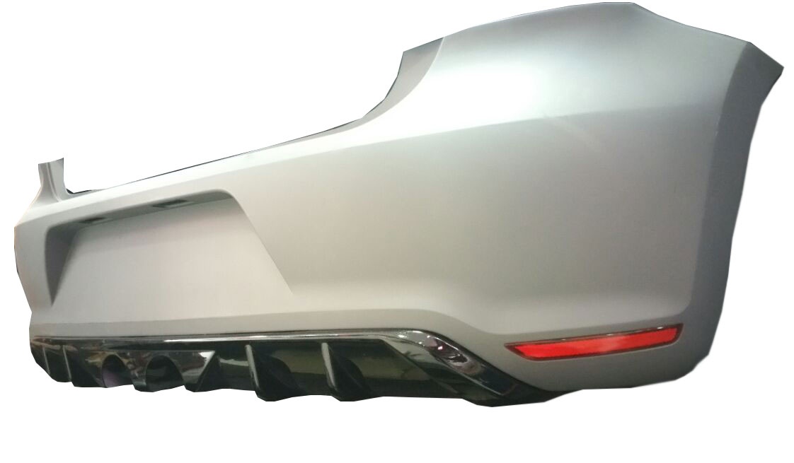 Volkswagen Polo (2010-2014) GTİ R400 Arka Tampon Eki - Difüzör (Plastik) - Görsel 2