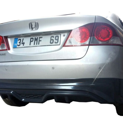 Honda Civic FD6 (2006-2011) Custom Arka Tampon Eki – Difüzör (Plastik)