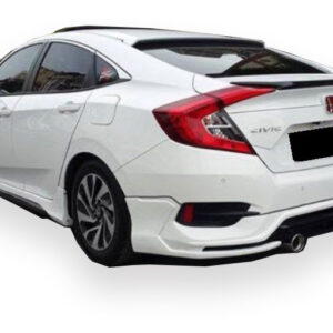 Honda Civic FC5 Sedan (2015-2018) Turbo Arka Tampon Eki - Difüzör (Plastik)