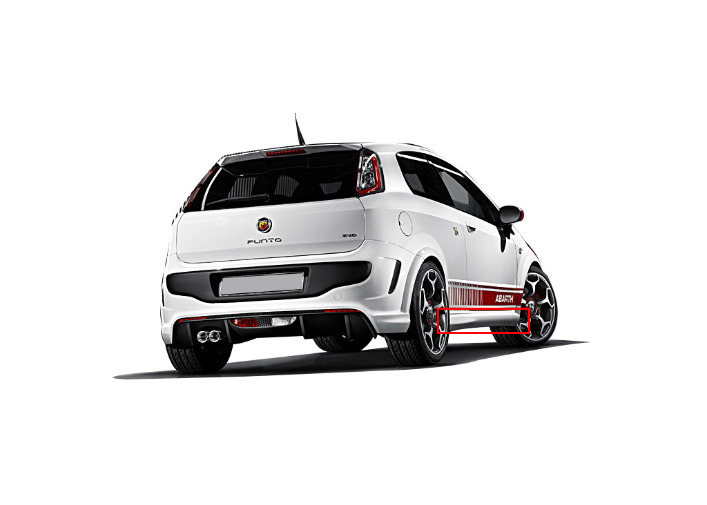 Fiat Punto Evo (2010 ve Sonrası) Yan Marşpiyel Seti (Plastik) - Görsel 2