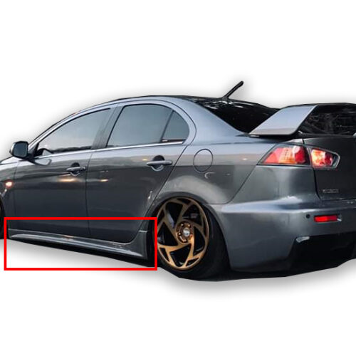 Mitsubishi Lancer 2009 Sonrası Evo 10 Yan Marşpiyel Seti (Plastik)