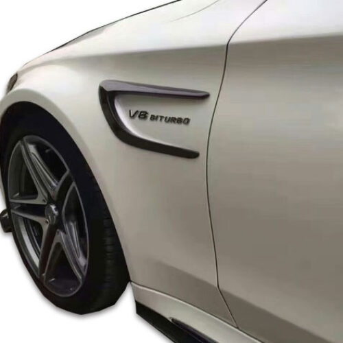 Mercedes C Serisi W205 (2015-2018) Çamurluk Kaşları Plastik (Piano Black)