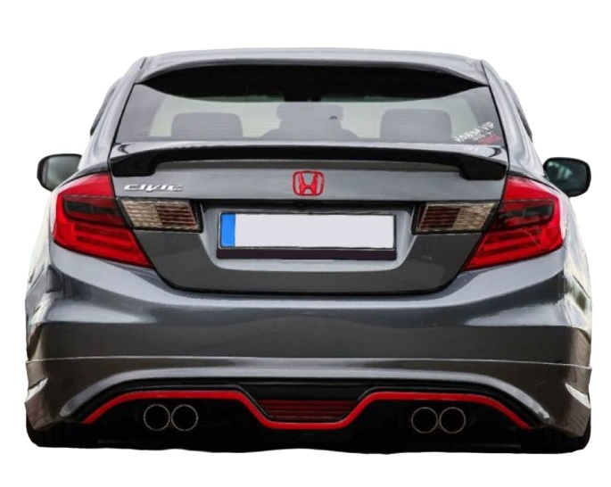 Honda Civic Fb7 (2012 - 20016) Usa Style Spoiler (Plastik) - Görsel 3